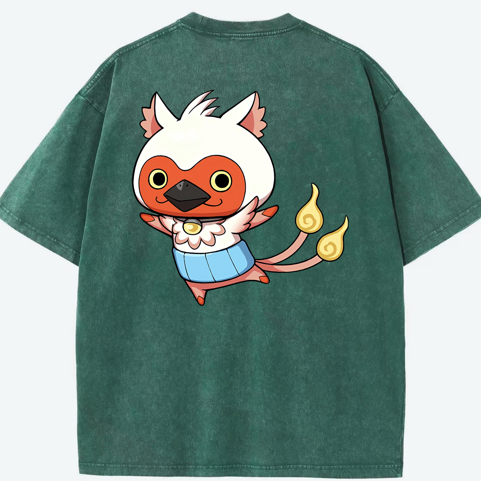 （画像用） 妖怪ウォッチ Yo-kai Watch 綿100% ヴィンテージ風 半袖Tシャツ（背面プリント）